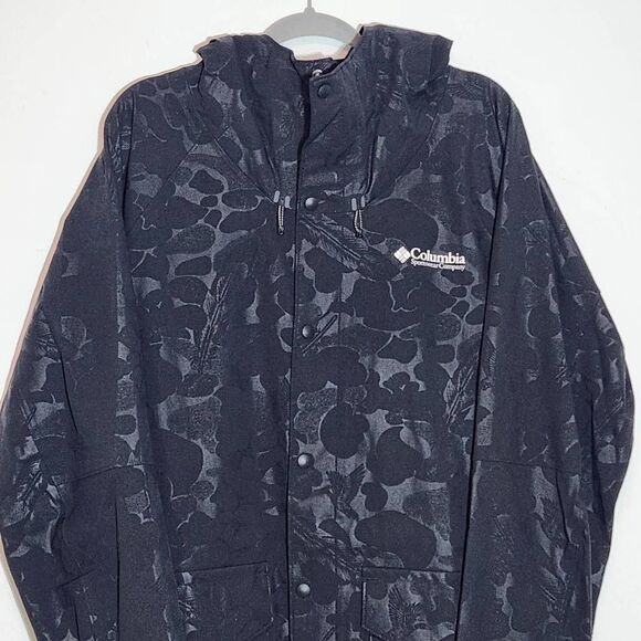 Columbia Men's Black Limited Edition Sam Larson Waterfowl Print Parka NWT Size X - Picture 3 of 13